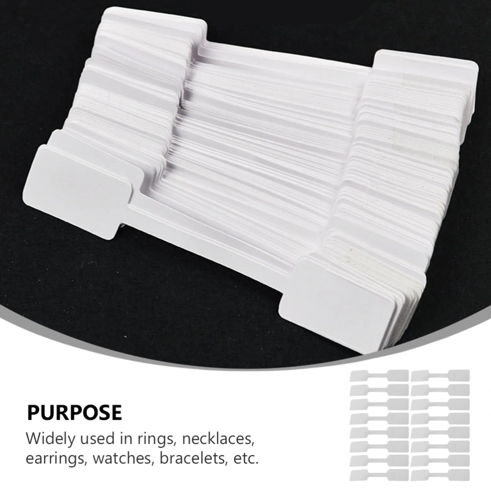 100Pcs Blank Jewelry Price Tags Stickers Jewelry Identification Display Labels