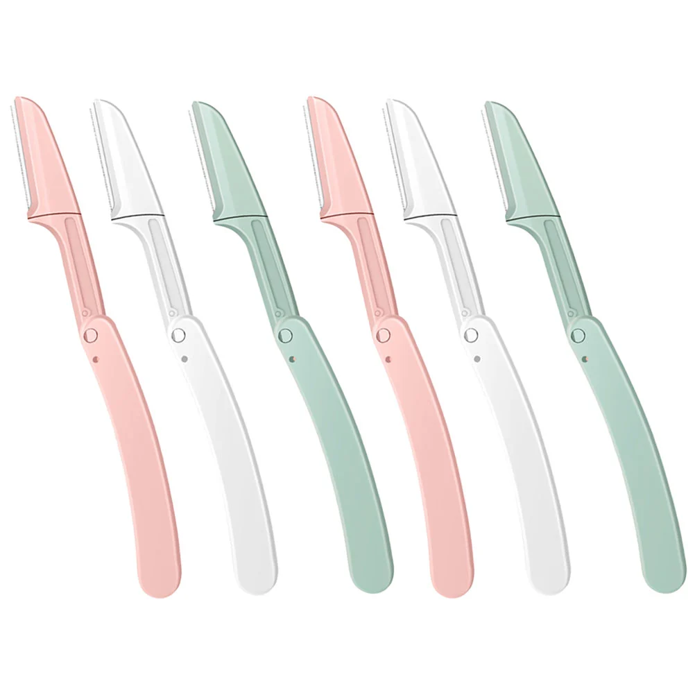 6pcs Women's Eyebrow Blade Folding Eyebrow Trimmers Multipurpose Eyebrow Trimmers