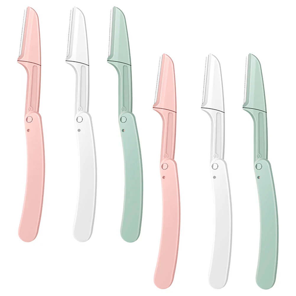 6pcs Women's Eyebrow Blade Folding Eyebrow Trimmers Multipurpose Eyebrow Trimmers