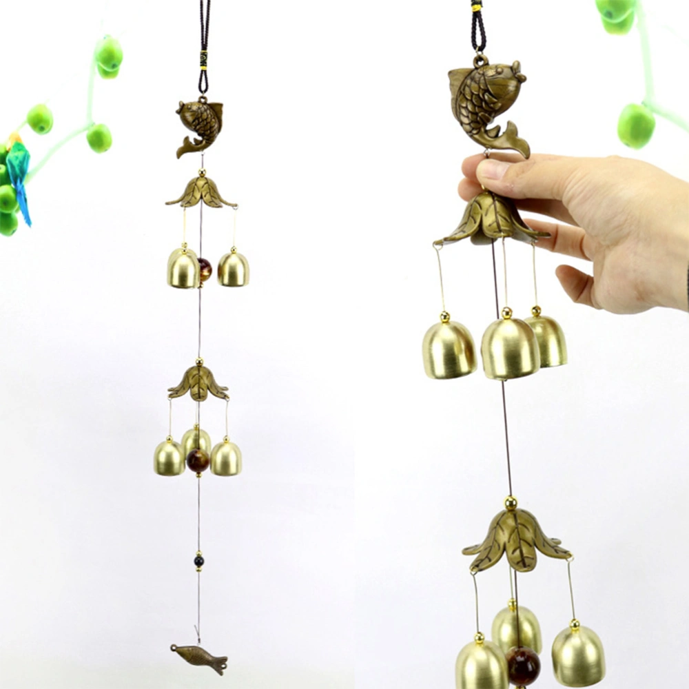 Styish Alloy Wind Chimes Creative Wind Chime Hanging Outdoor Garden Decor Hanging Ornament for Home Party (Random Style)