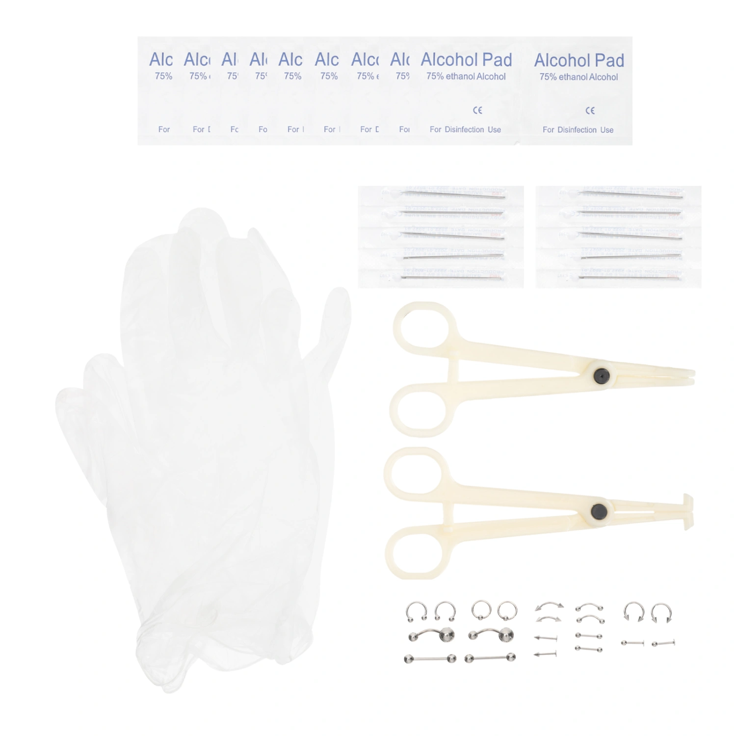 1 Set Piercing Tattoos Tool Diagonal Pliers Belly Ring Labret Piercing Tools