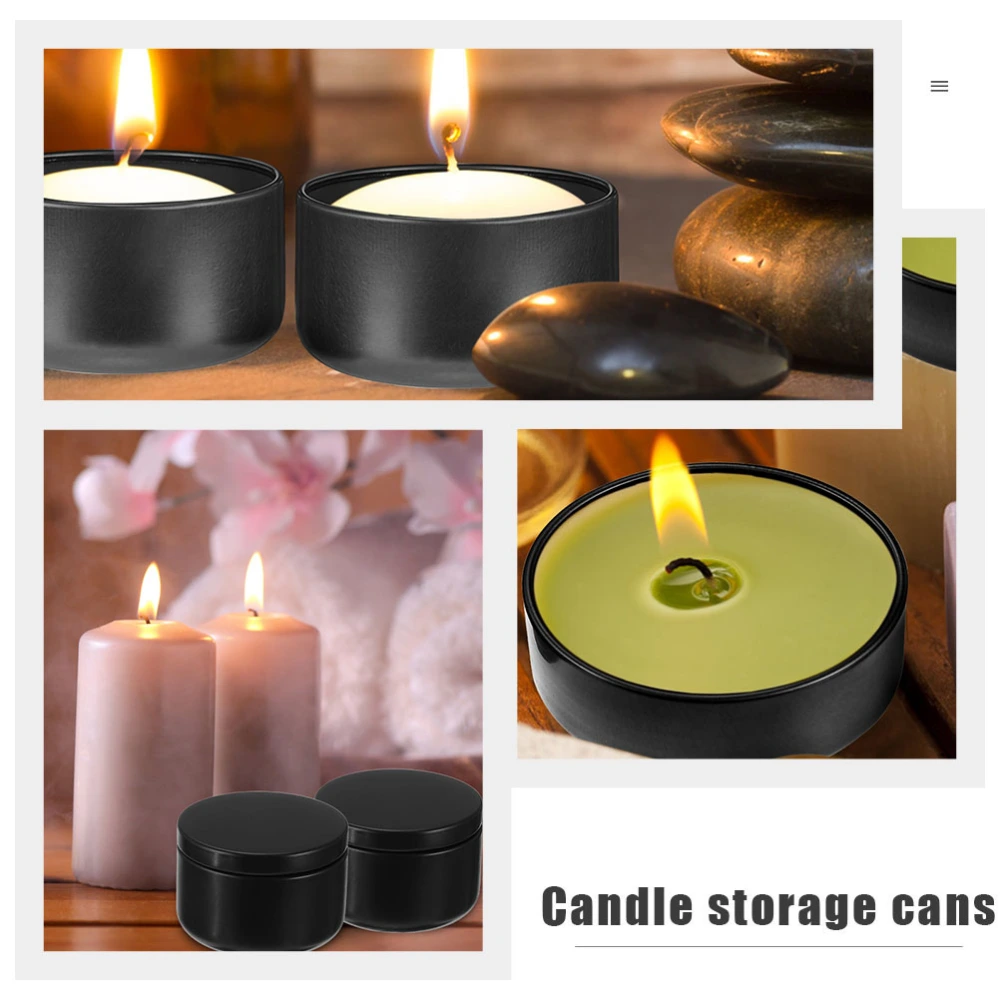 24 Pcs Aluminum Candle Tin Round Candle Containers Practical Candle Jars