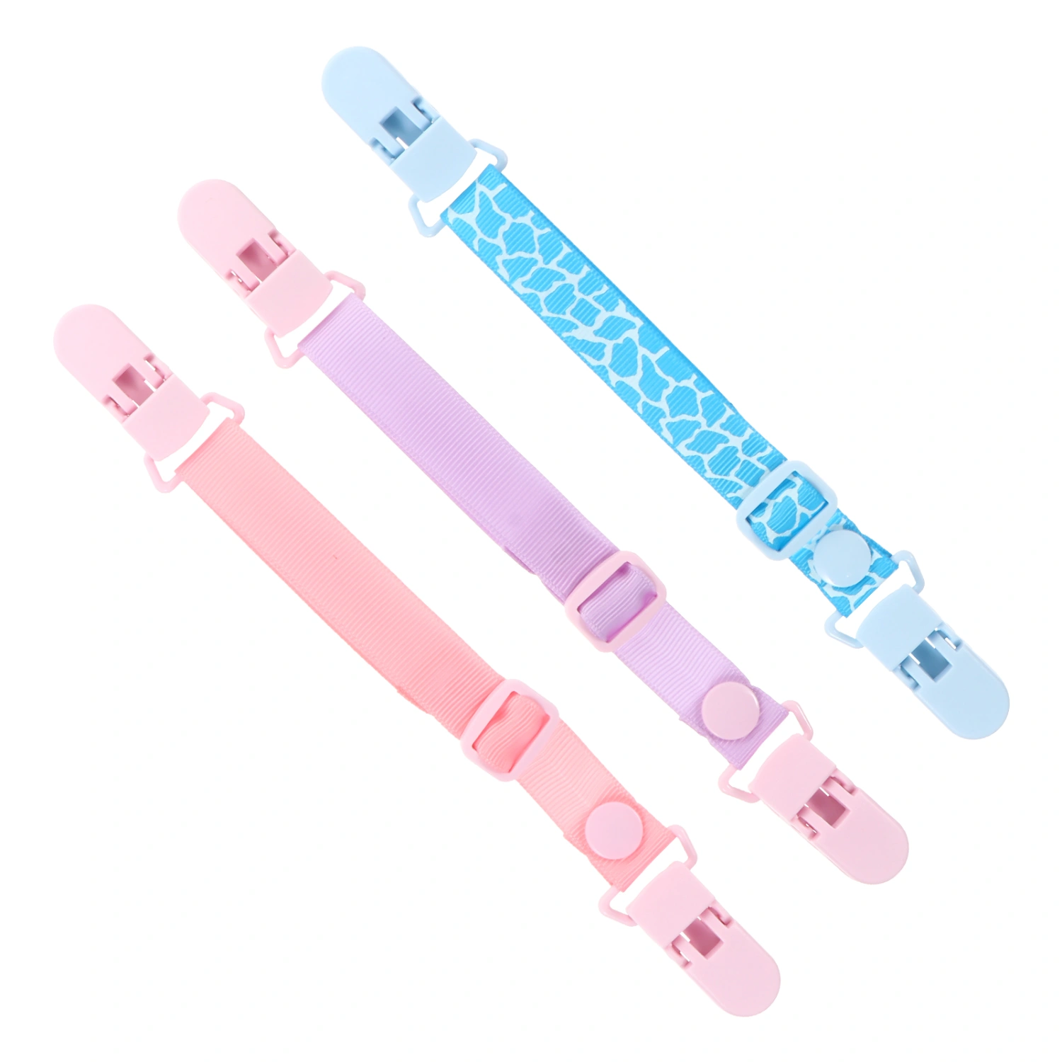 3Pcs Multi-Purpose Baby Kids Bib Holder Napkin Clips Pacifier Fixing Clip