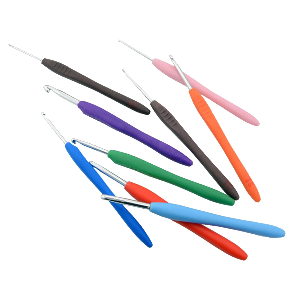 11pcs Single Head Crochet Hook Handle Crochet Hook Knitting Crochet Needle Woolen Knitting Tools (2mm 2.5mm 3mm 3.5mm 4mm 4.5mm 5mm 5.5mm 6mm 7mm 8mm)