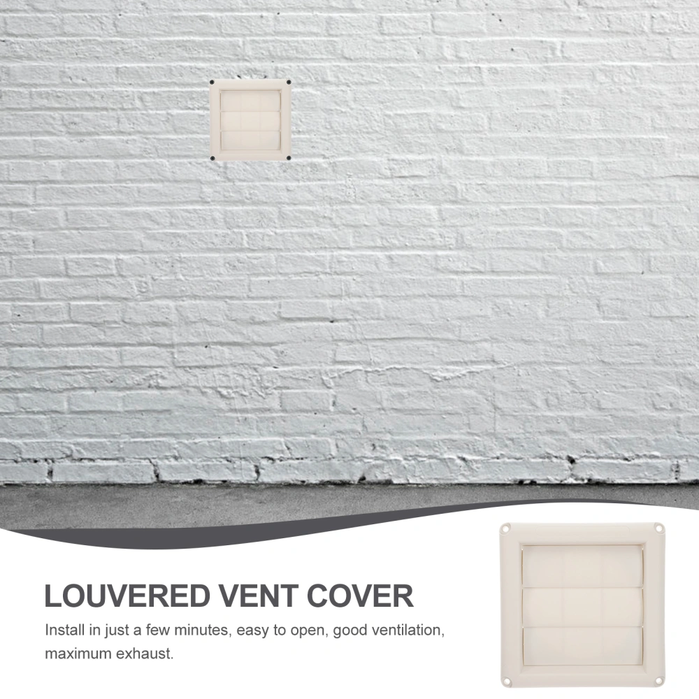 Dryer Vent Cover 4 Inch External Wall Air Vent Louvered Vent Exhaust Caps