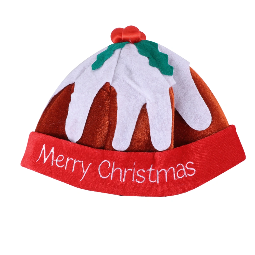 Novelty Pudding Design Santa Claus Christmas Adult Hats Creative Santa Hats Headdress Decorations Party Favors for Christmas Party