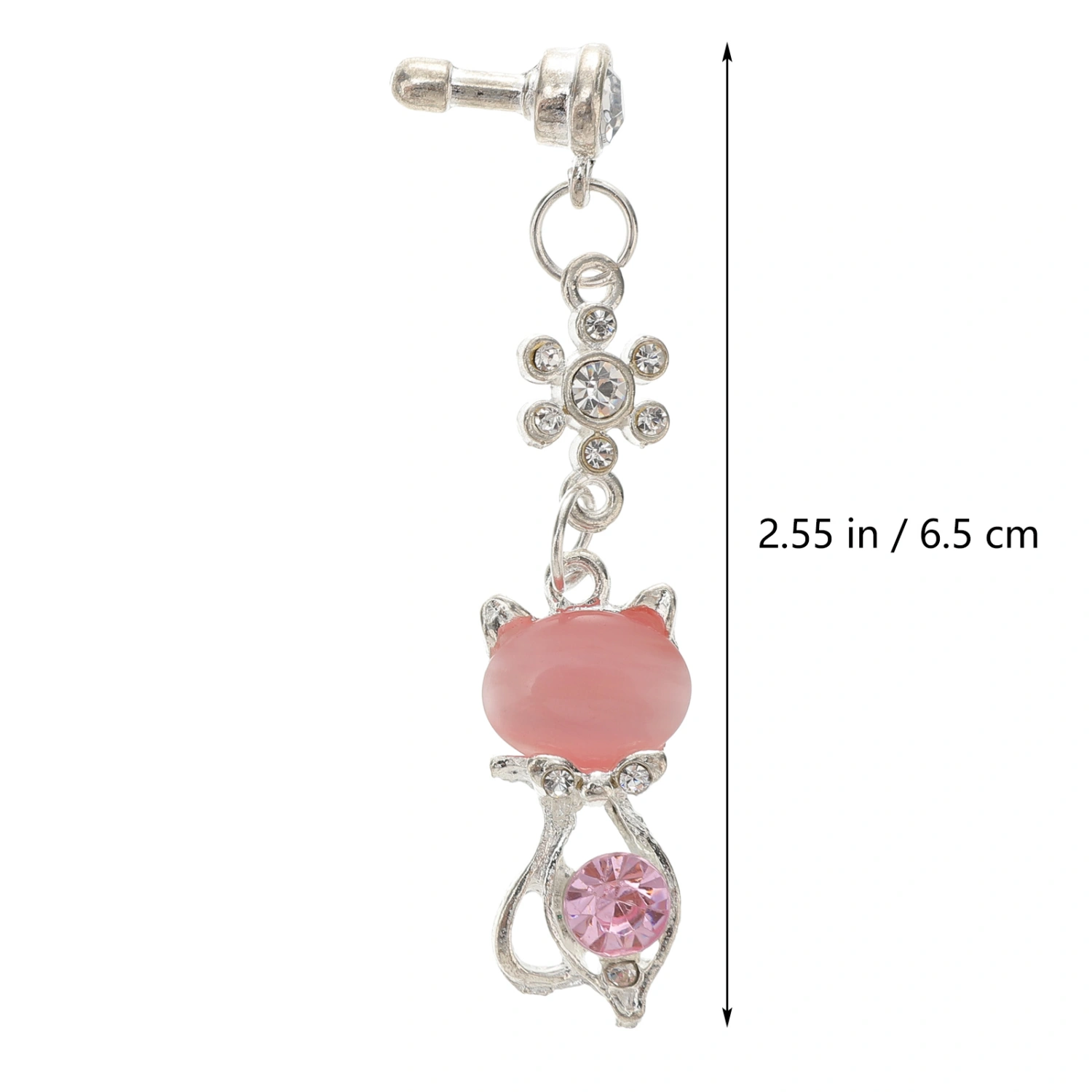 3Pcs 3.5mm Diamond Giraffe Earphone Plugs Lovely Anti-dust Plug Pendants