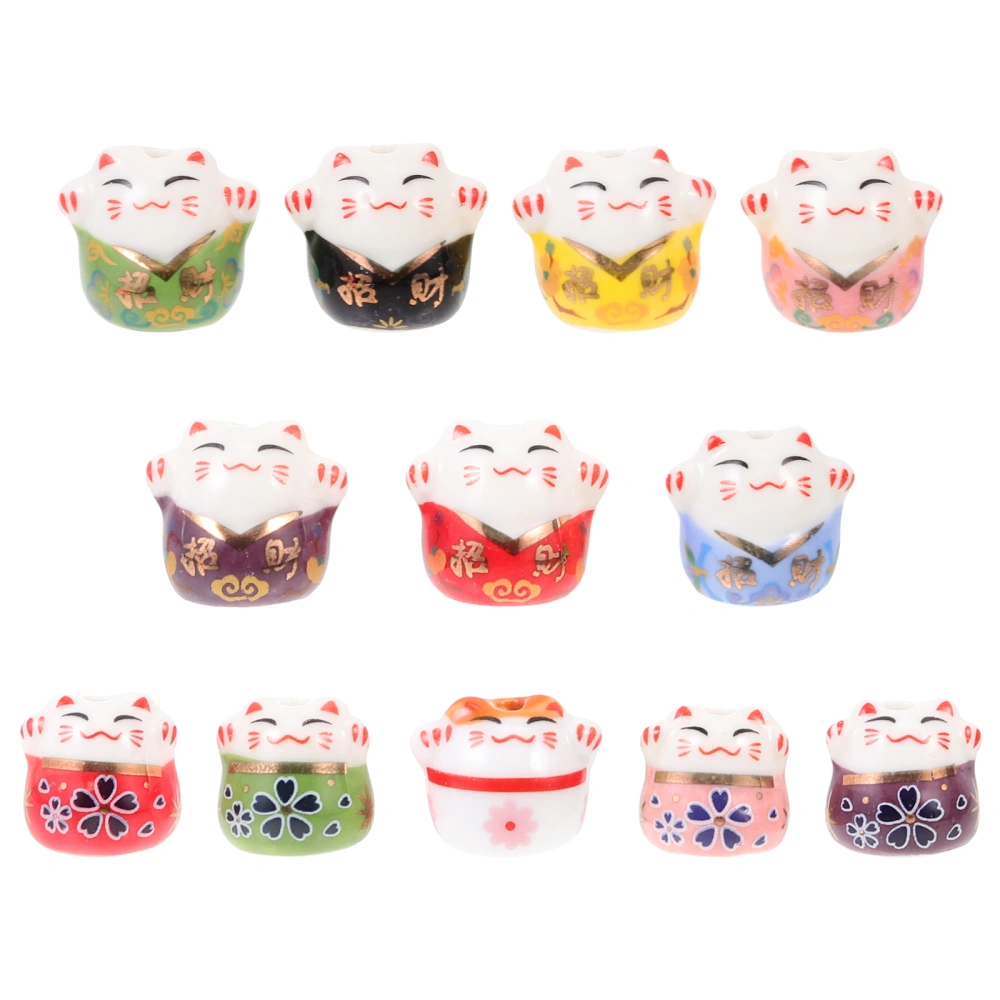 12Pcs Ceramic Beads DIY Craft Making Beads Crafts DIY Beads for Handcrafting