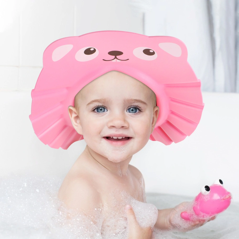 2Pcs Baby Shower Caps Bathing Caps Adjustable Visor Hats for Children Kids