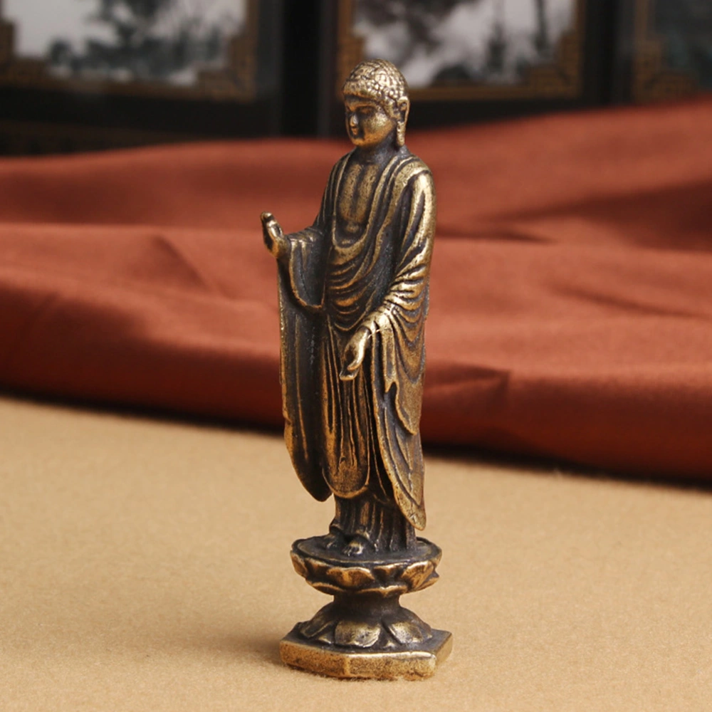 Creative Desktop Buddha Ornament Counter-top Ornament for Office (As Shown)