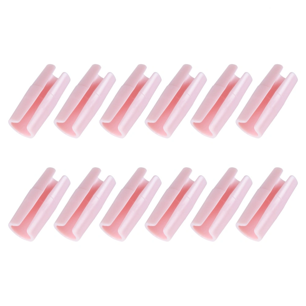 12pcs Bed Sheet Short Grippers Anti-running Keep Sheet Fasteners Anti-slip Clamps Bed Covers Prevent Clips (Pink)