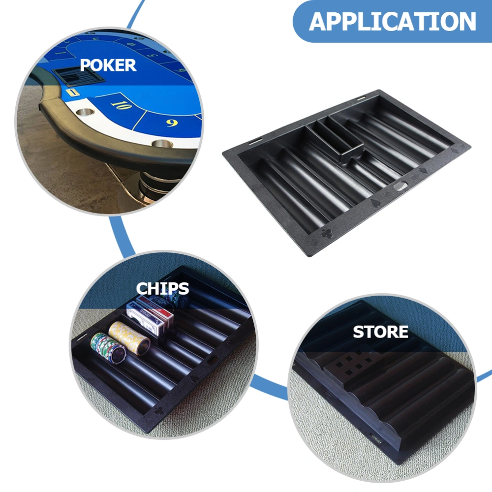 Poker Chip Tray Table Chips Tray Poker Chip Holder Plastic Table Chip Tray