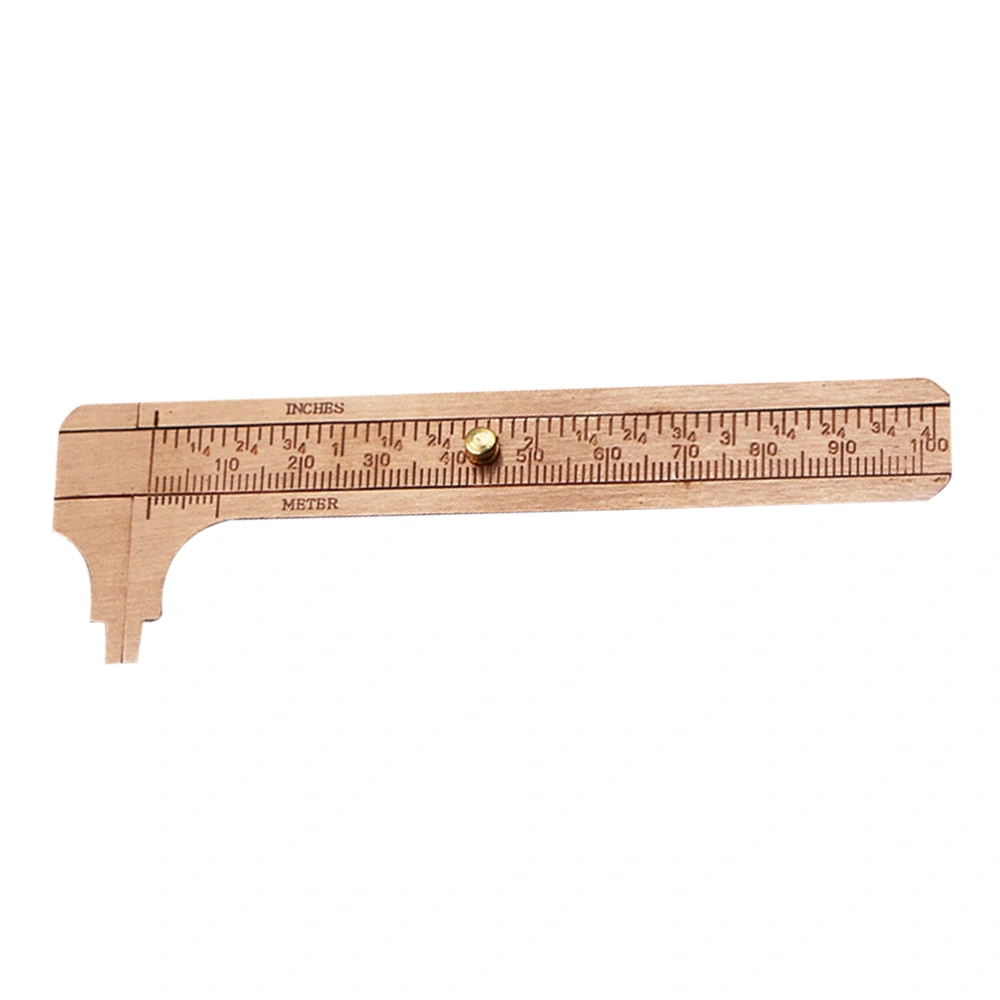 0-100mm Dual Gage Antique Vernier Caliper Copper Vernier Gauge Caliper Scale Mini Brass Sliding Pocket Caliper