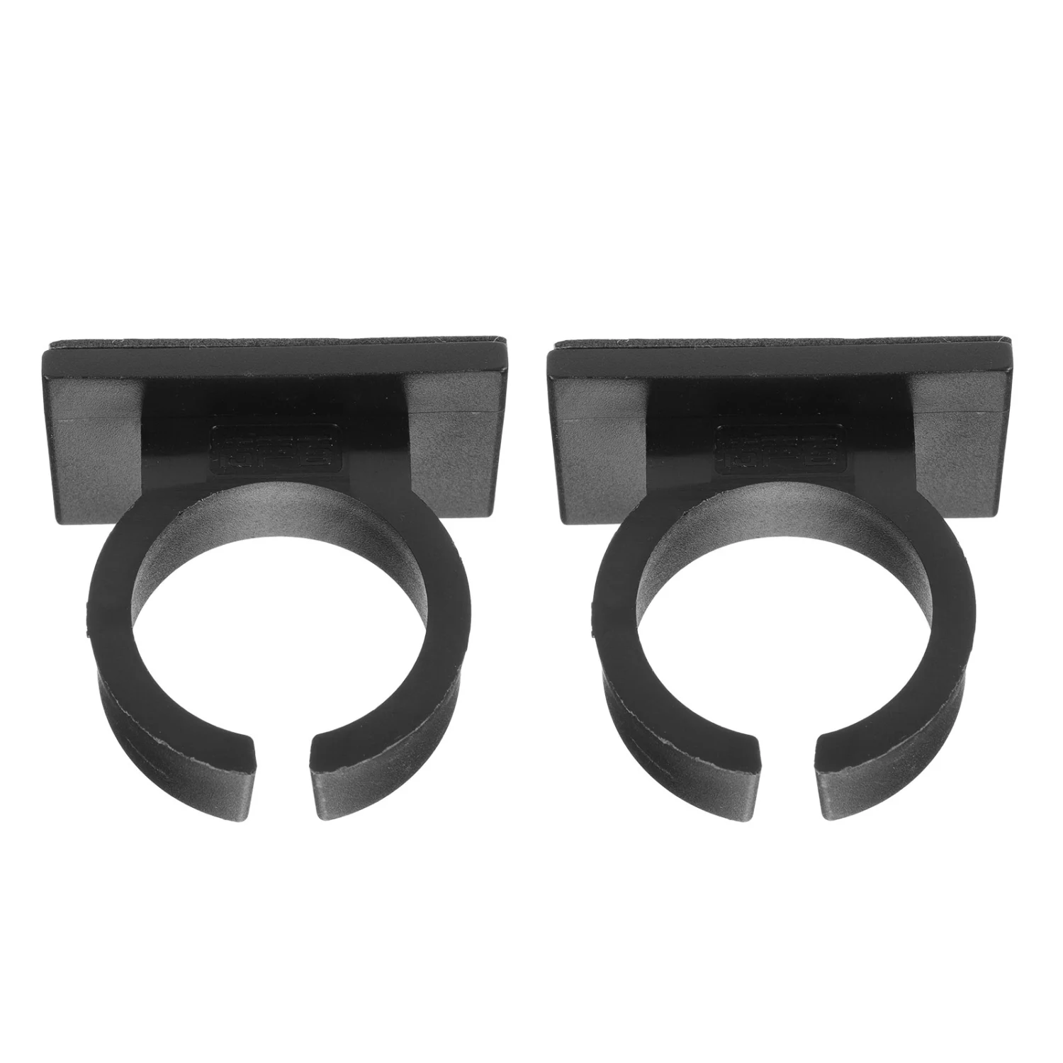 2Pcs Convenient Microphone Clips Plastic Microphone Holders with Back Adhesive