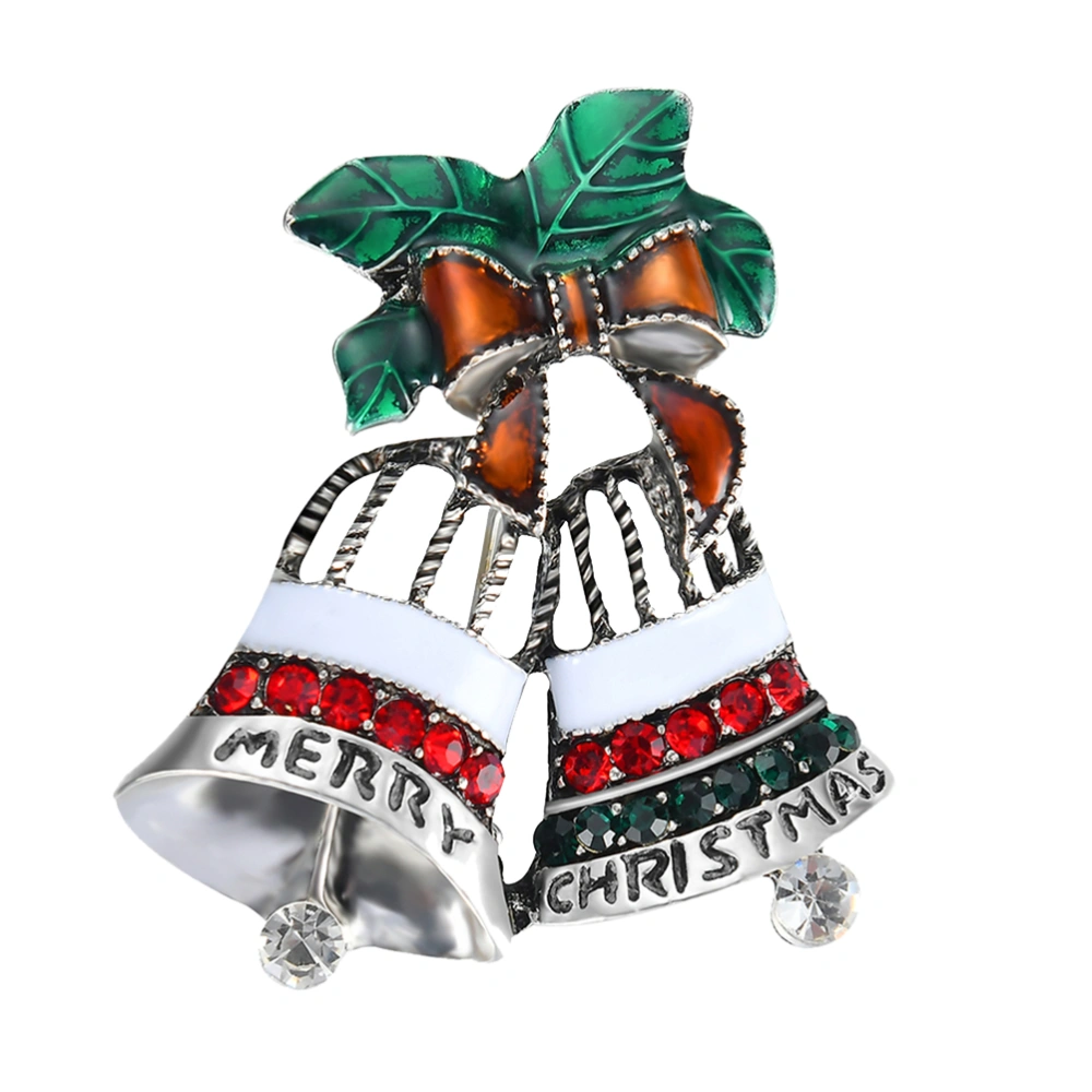 Holiday Christmas Xmas Brooch Pin Jewelry for Christmas Party Dress Decorations (Jingle Bell 1)