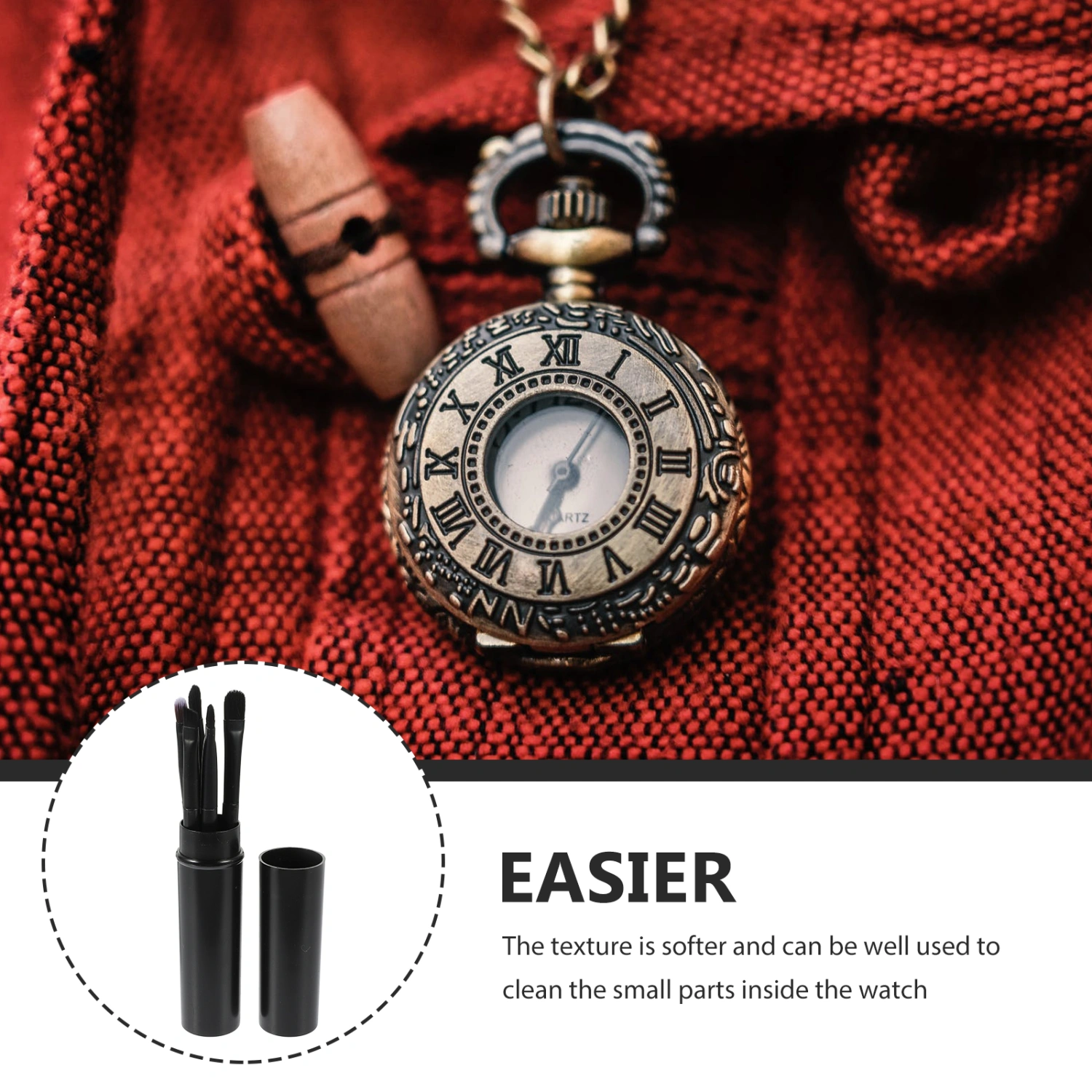 2 Sets Watch Cleaning Brush Wristwatch Movement Cleaning Tool Watch Dust Removal Tool