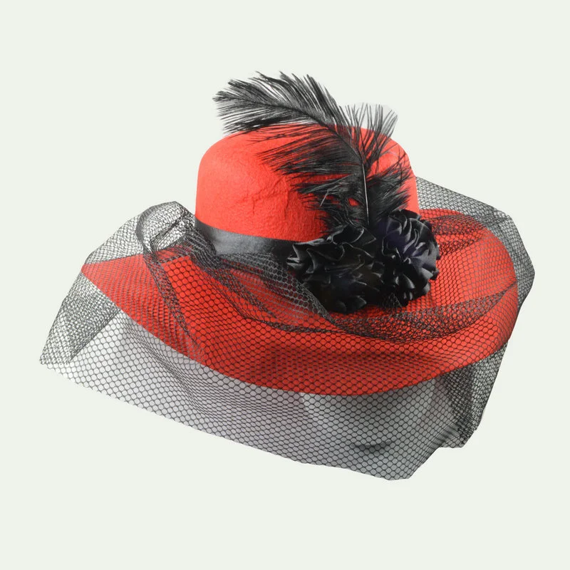 Fascinator Hat Tea Wedding Party Hat Wide Brim Hat Novelty Fascinator Hat Wedding Bridal Headdress