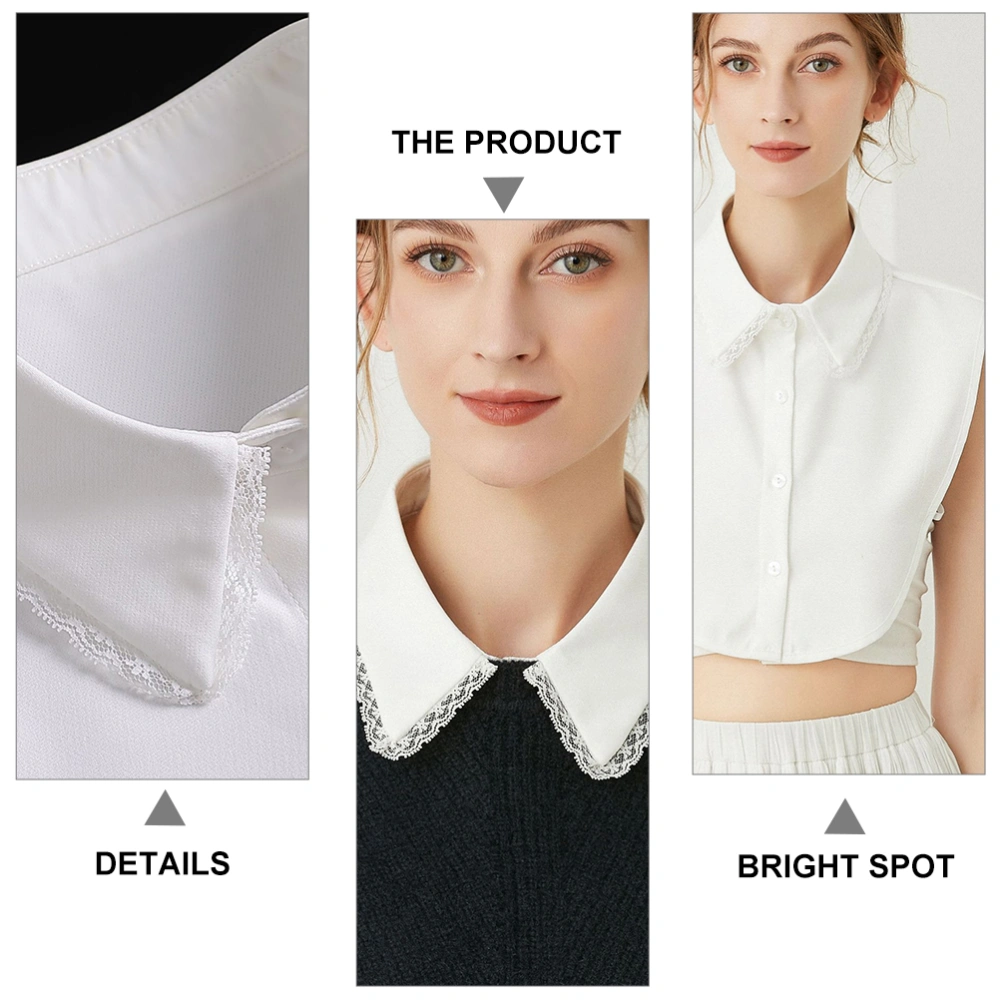 1 Pc False Collar Shirt Fake Collar Chiffon White Clothes Collar Women Collar