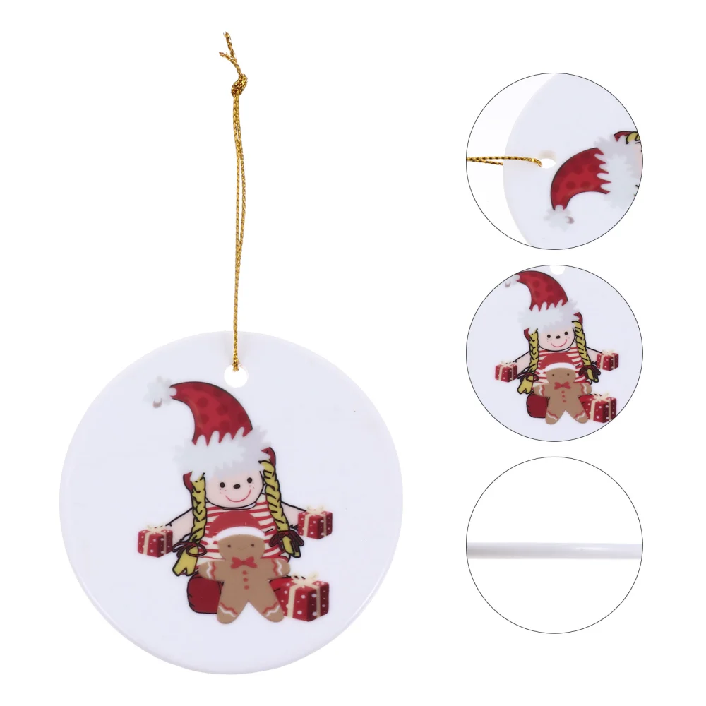 Christmas Ceramic Hanging Ornaments for Christmas Tree Home Decoration