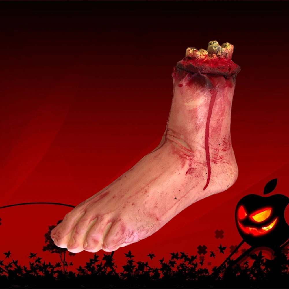 Broken Foot Blood Horror Halloween Decoration Severed Bloody Limbs Novelty Dead Broken Foot Gadgets