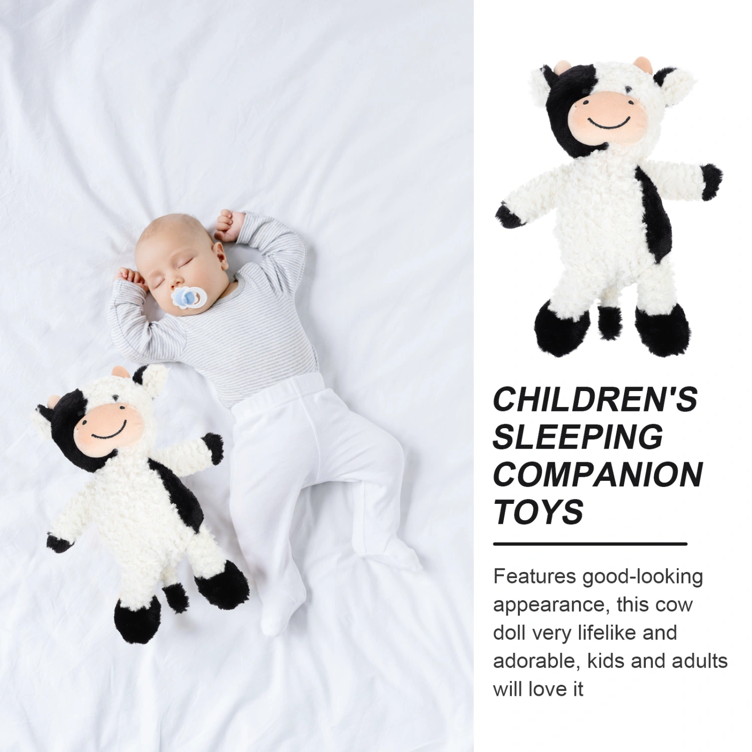 Cartoon Cow Toy Stuffed Cow Doll Plush Cow Toy Children Cartoon Cow Plaything