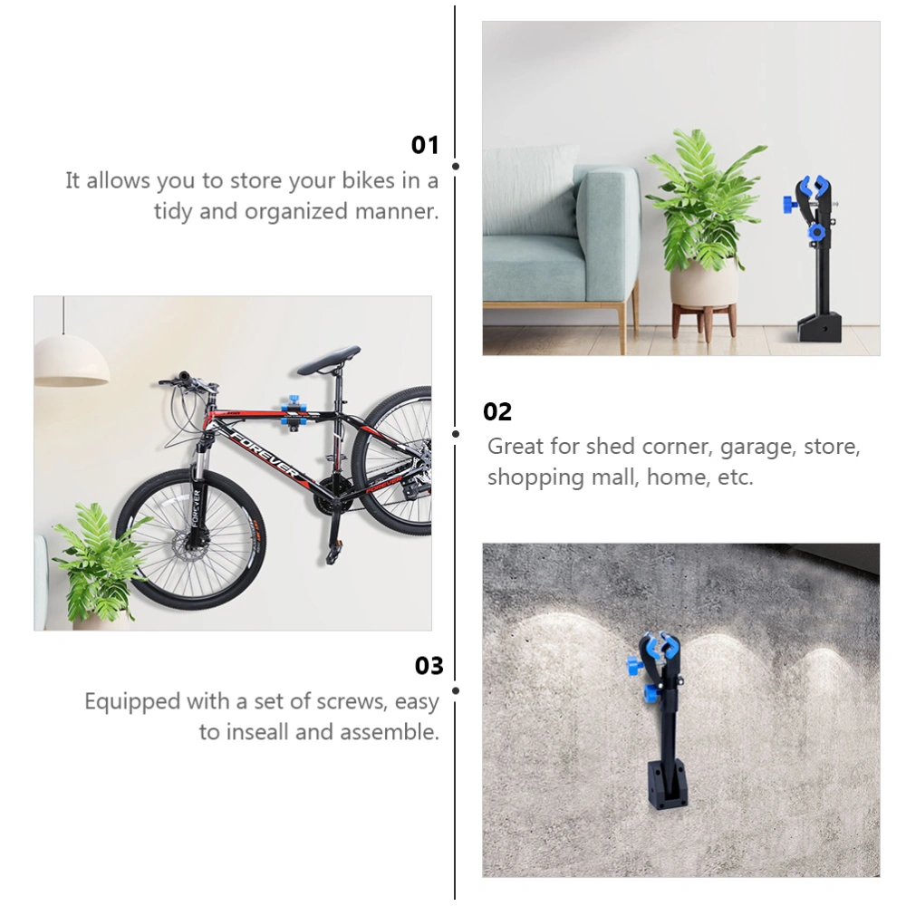 1 Set Bike Wall Hanger Wall Rack Wall Mount Rack Garage Bike Rack