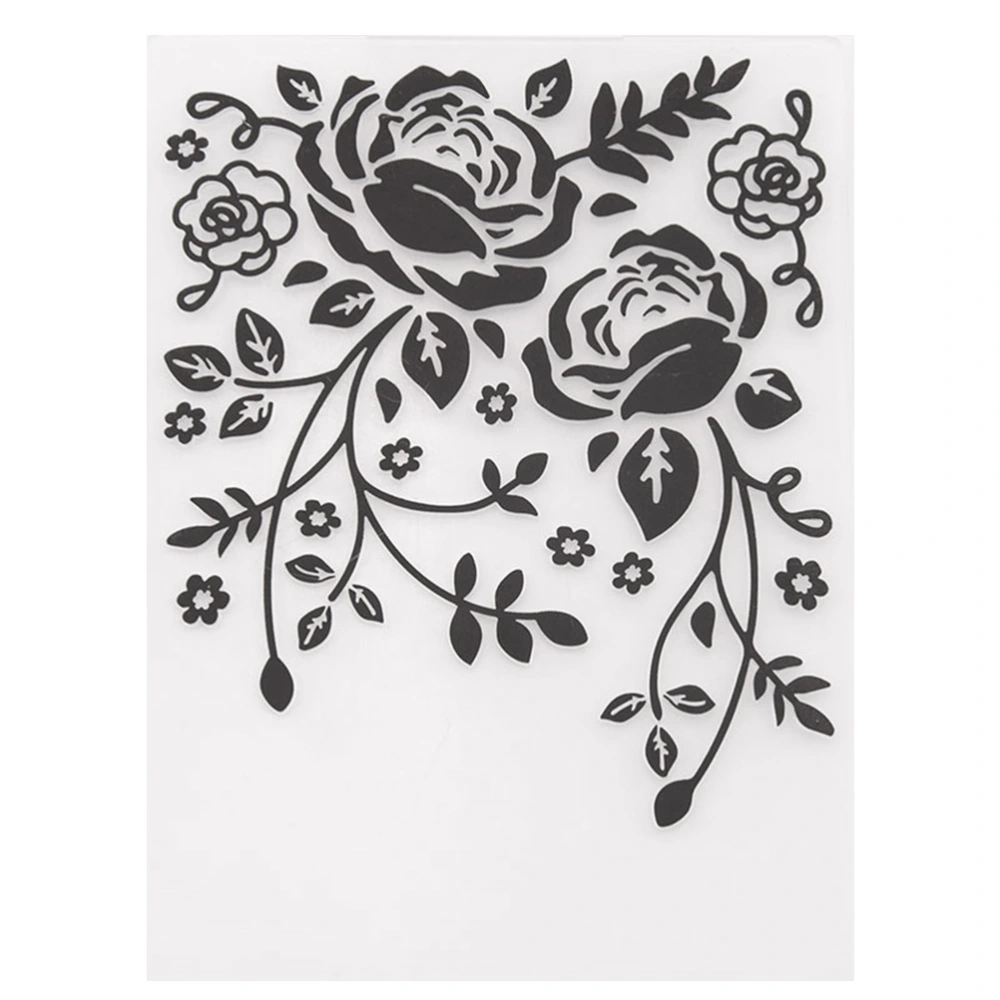 Floral DIY Bump Embossing Dies Plastic Flower Template Stencil Folder for Album Scrapbooking Paper Art Craft Decor