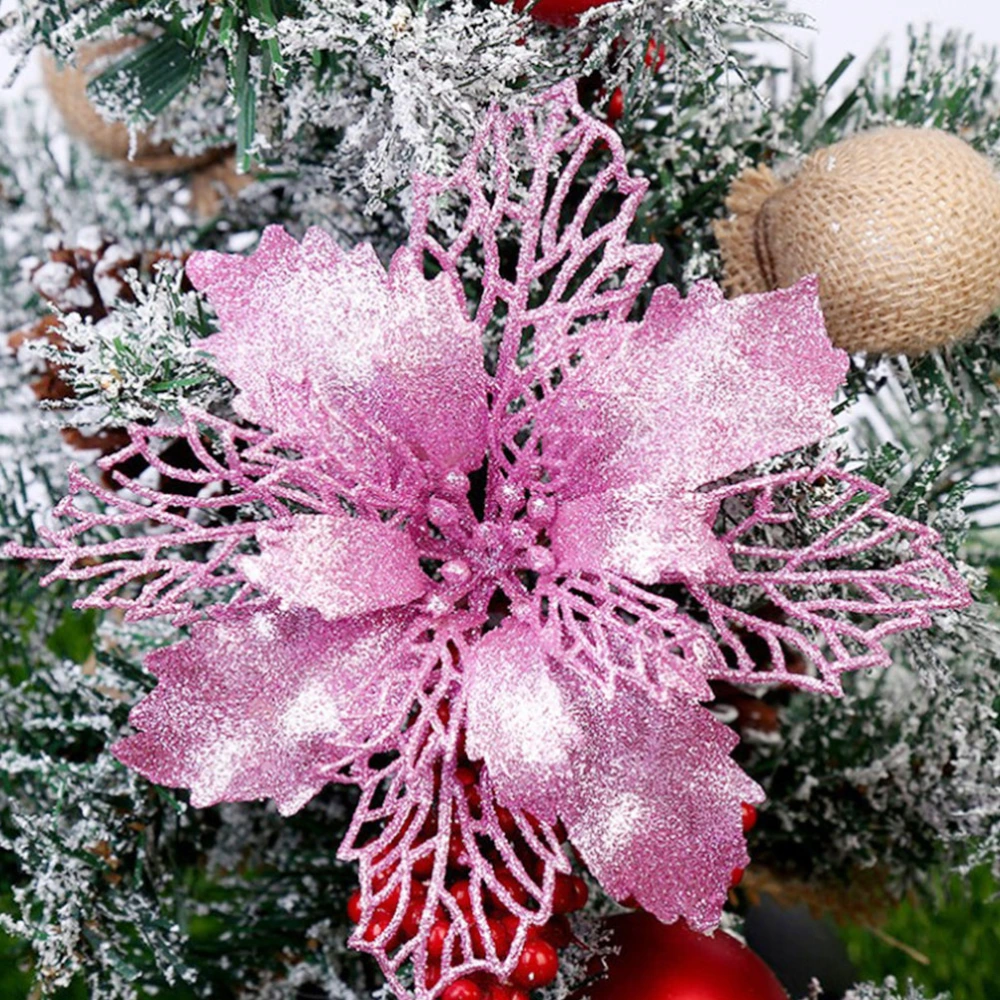 10 Pcs Wreath Accessories Christmas Decor Flower Decor for Home (Random Color)