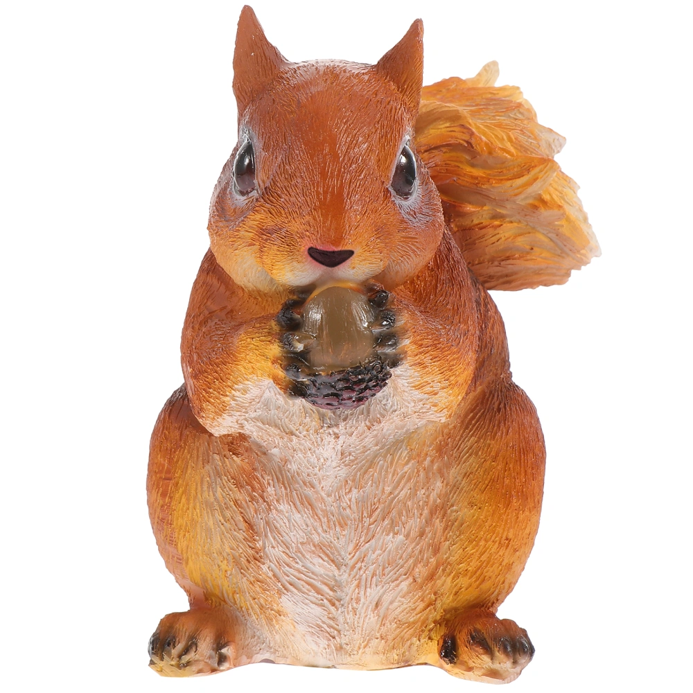 Resin Simulation Squirrel Animal Sculpture Courtyard Outdoor Decoration Ornament