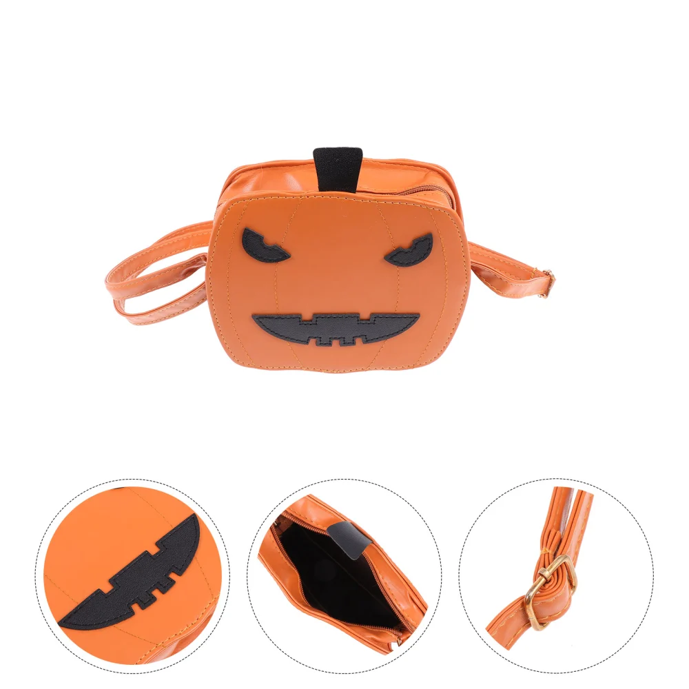 Halloween Funny Pumpkin Bag Women Single Shoulder Bag Practical Cross Body Bag