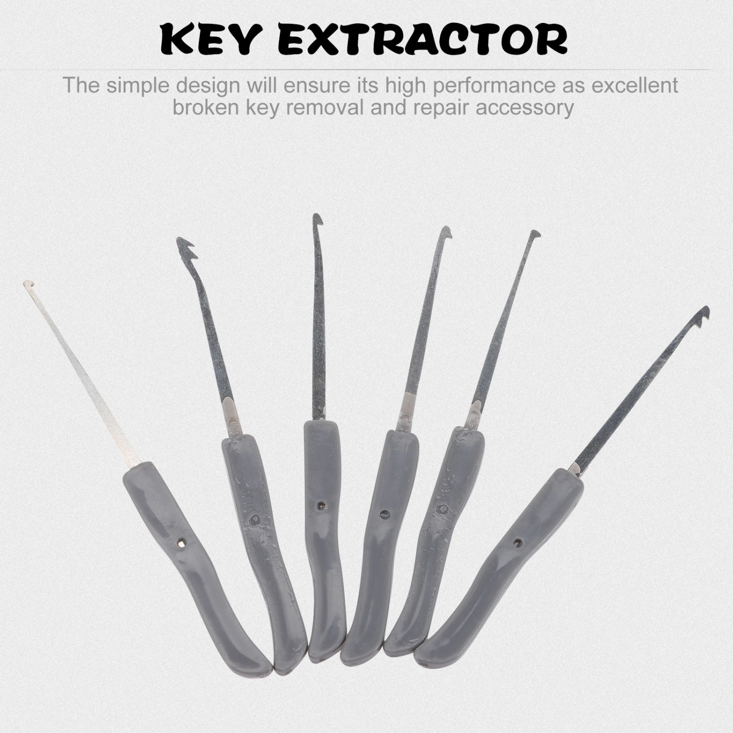 1 Set Broken Key Pick up Tool Kit Broken Key Removal Tool Hook and Pick Set