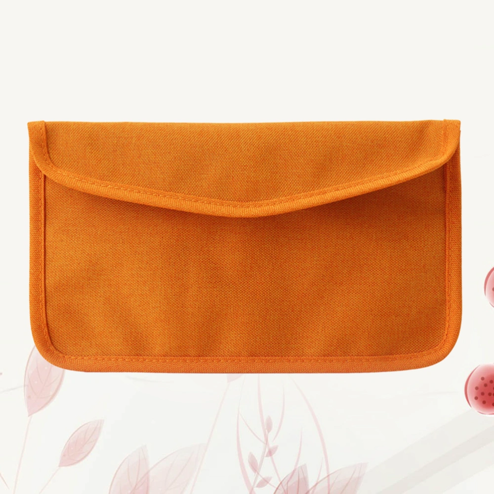 Mask Storage Bag Small Fabric Bag Portable Storage Folder Useful Temporary Bag Storage Pouch for Outdoor (S Size, Yellow)