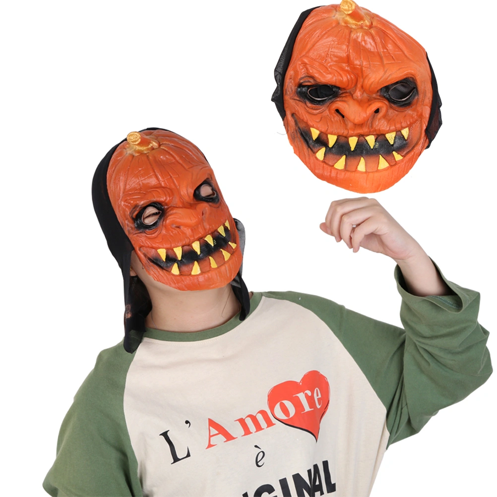 Halloween Funny Tricky Mask Canine Pumpkin Face Mask Scary Skull Mask Cosplay Devil Masquerade Costume Party Carnival Festival Theme Party Supplies