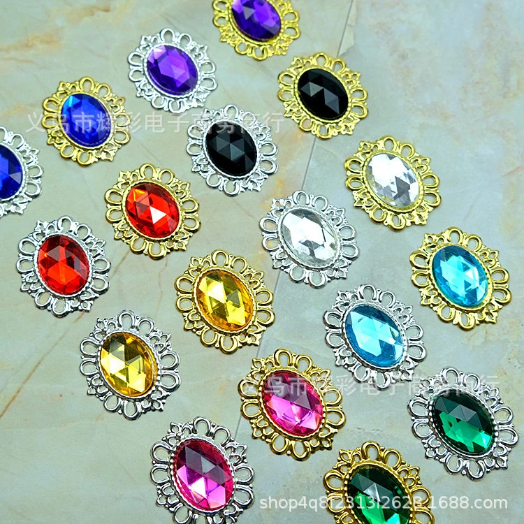 60Pcs Sew On Rhinestones Rhinestone Decors Headdress Handmade Rhinestones Clothing DIY Rhinestones