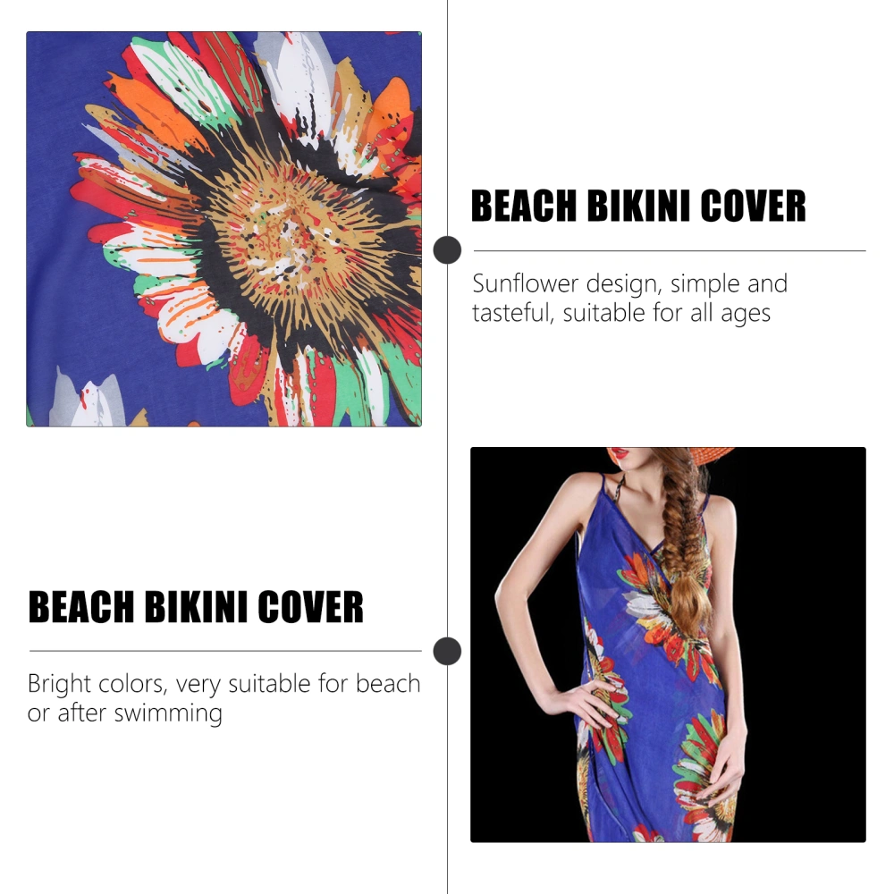 Bohemian Backless Long Dress Women Summer Beach Dress Bikini Cover-ups Dress