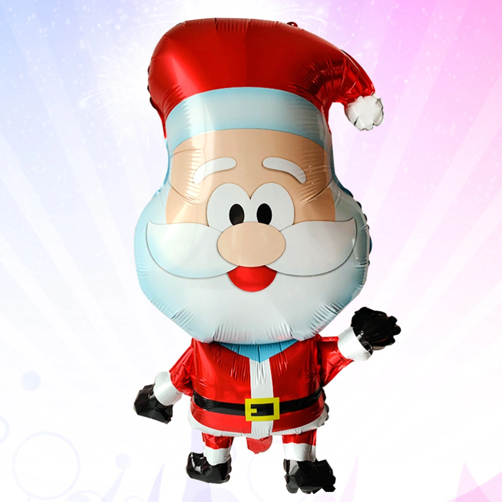 Aluminum Foil Balloon Adorable Santa Claus Balloon Christmas Party Supplies Decoration