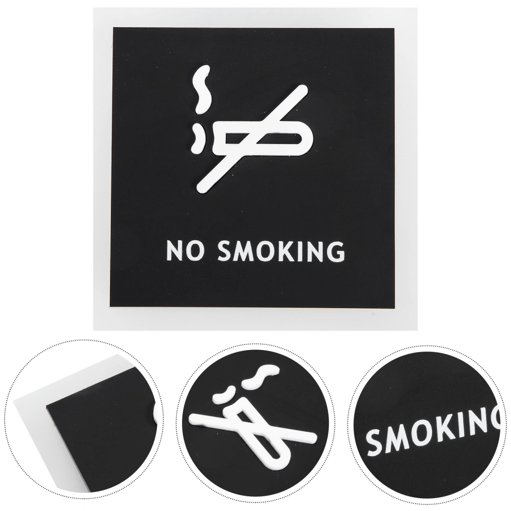 No Smoking Indicator Public No Smoking Sign Acrylic Warm Reminder for Hotel