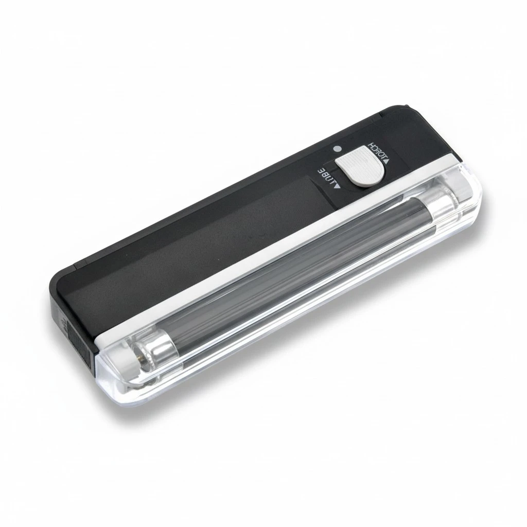 2-in-1 Portable Handheld UV Light Currency Money Detector Torch Lamp