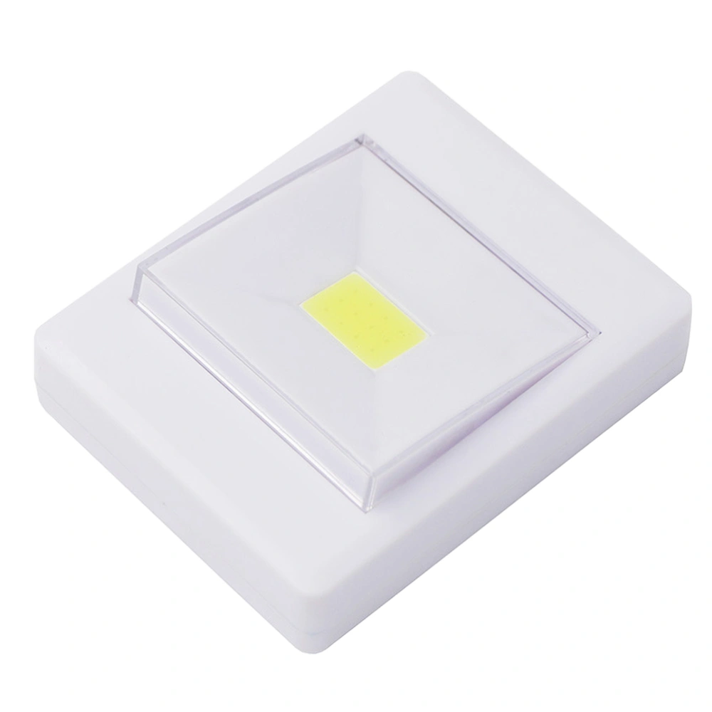 COB LED Wall Light Switch Wireless Room Shed Light Battery Operated(White)