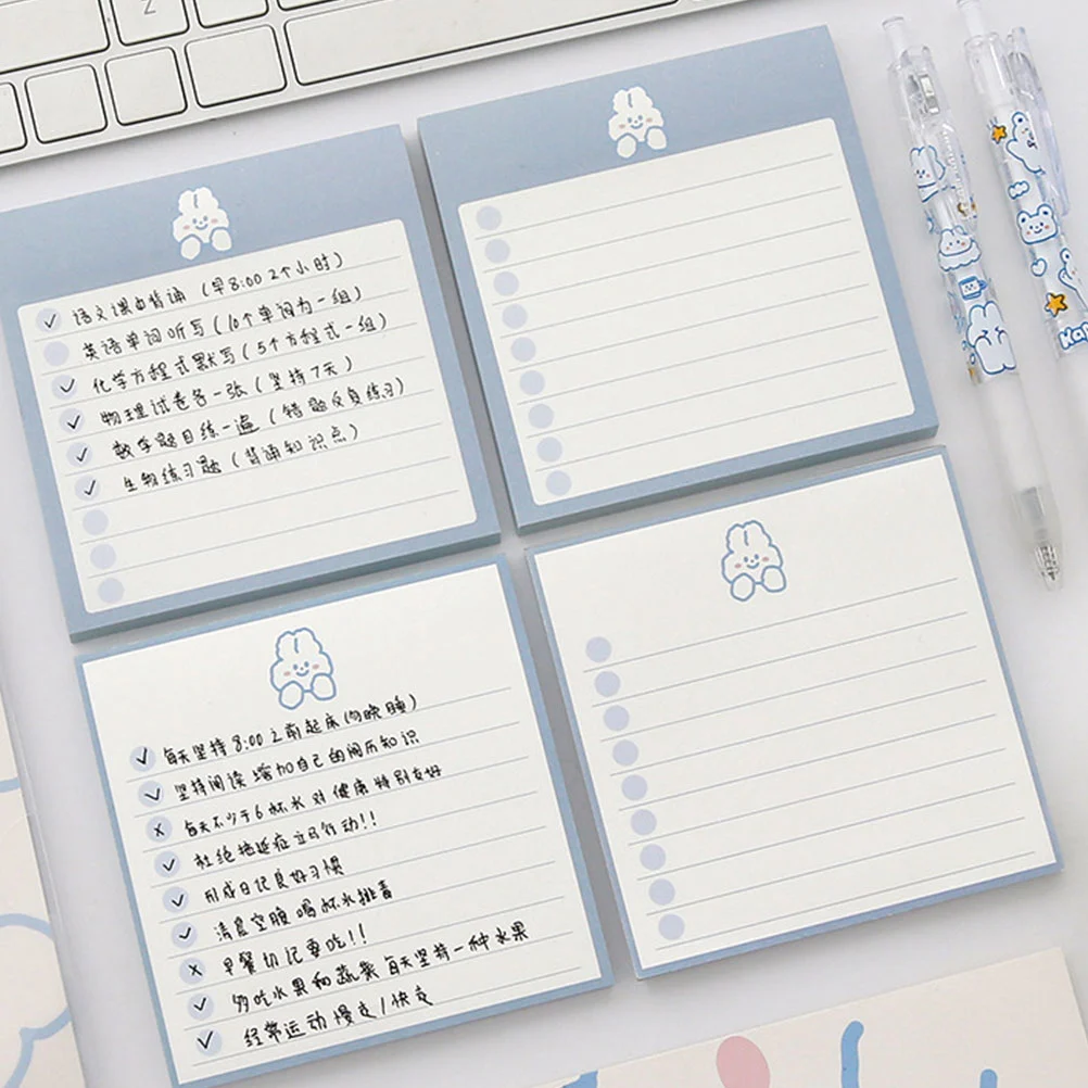 2pcs Home Planning Notepads Adorable Notepads Memo Pads DIY Crafts Papers