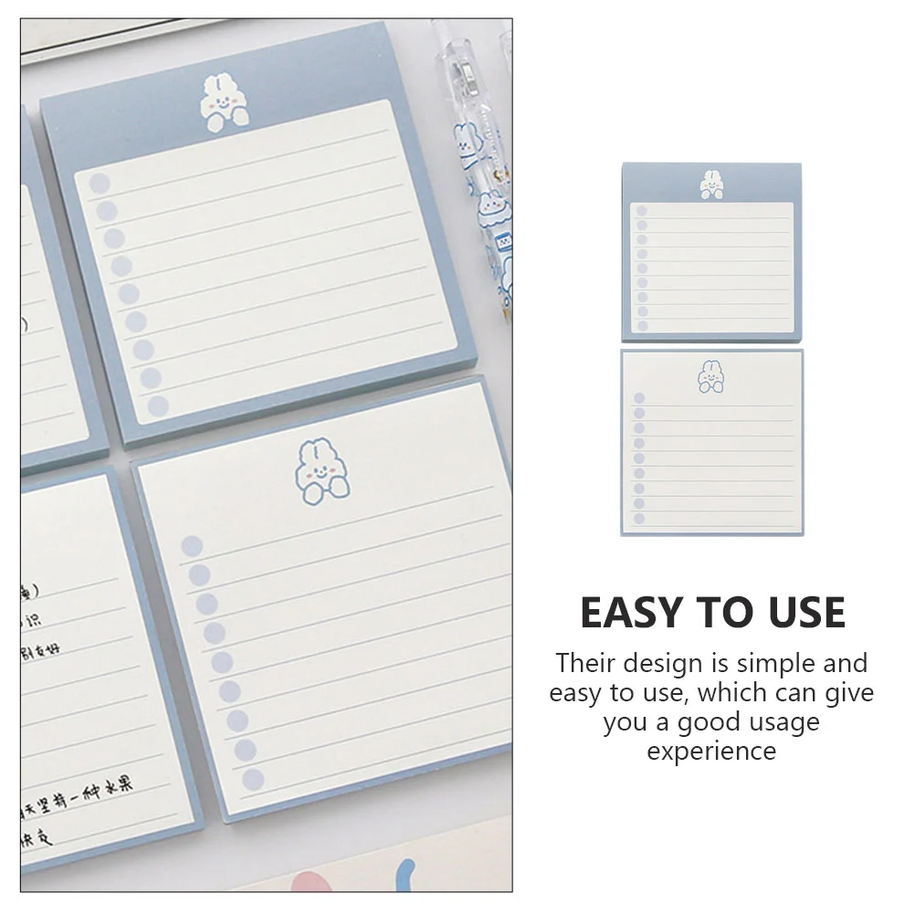 2pcs Home Planning Notepads Adorable Notepads Memo Pads DIY Crafts Papers