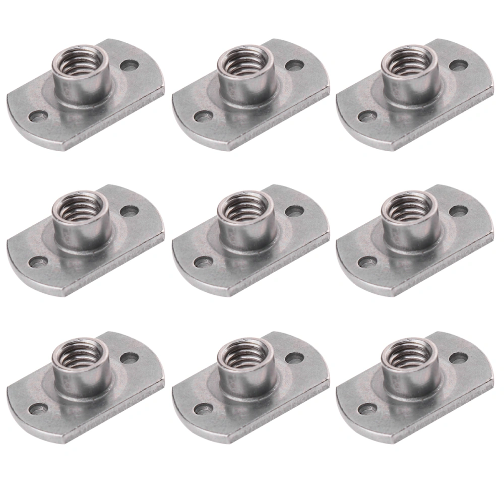 1 Pack of 15PCS T-shaped Screw Nut Multi-purpose Welded Nutsert Carbon Steel T-nuts Two Points Soldering Nuts for Home Office (Silver+Grey)