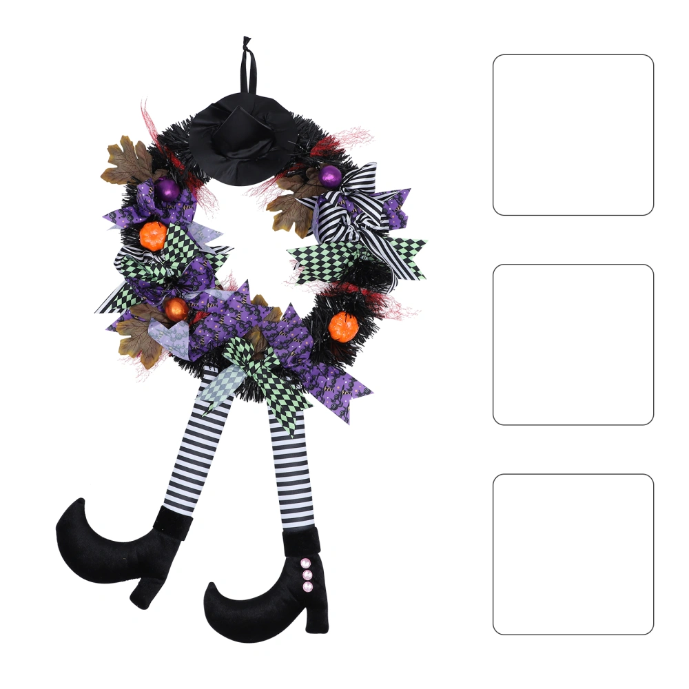 1Pc Halloween Wreath Witch Halloween Garland Wall Door Window Decoration