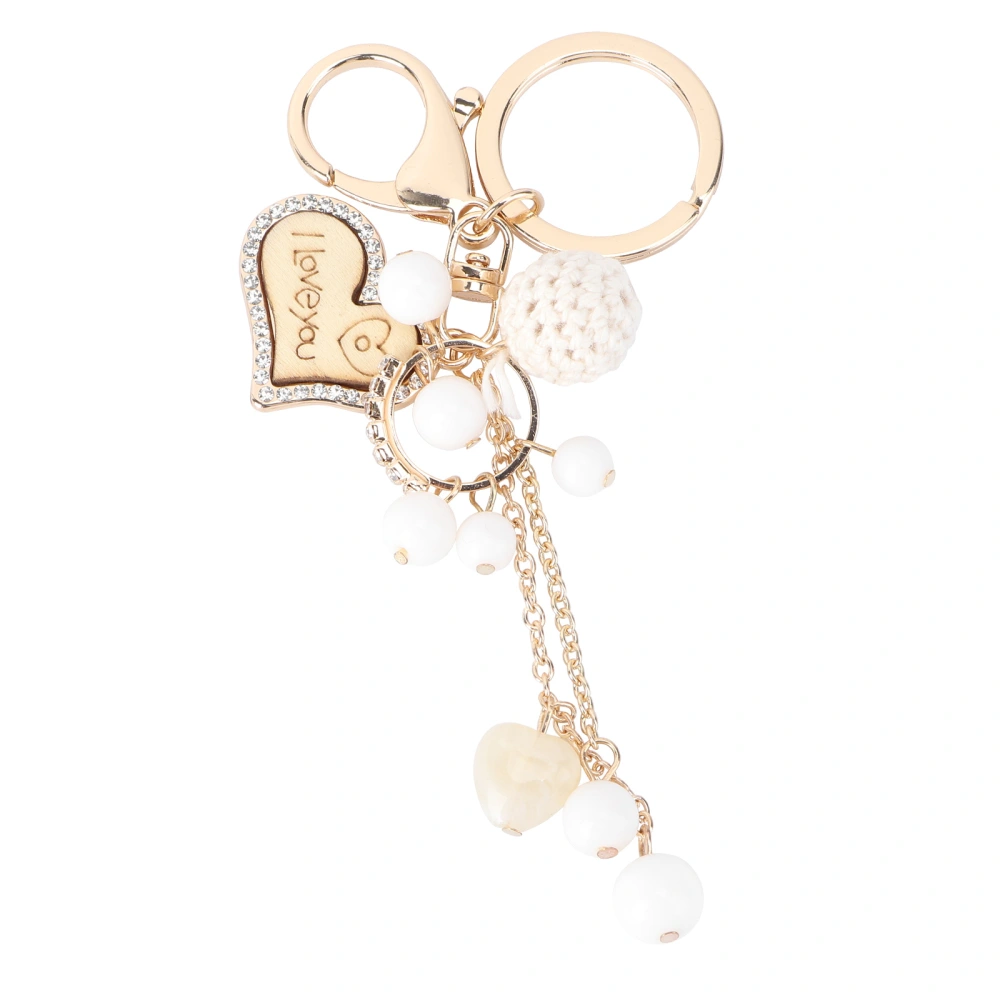 1Pc Loving Heart Key Ring Alloy Key Ring Car Key Chain Creative Key Rings