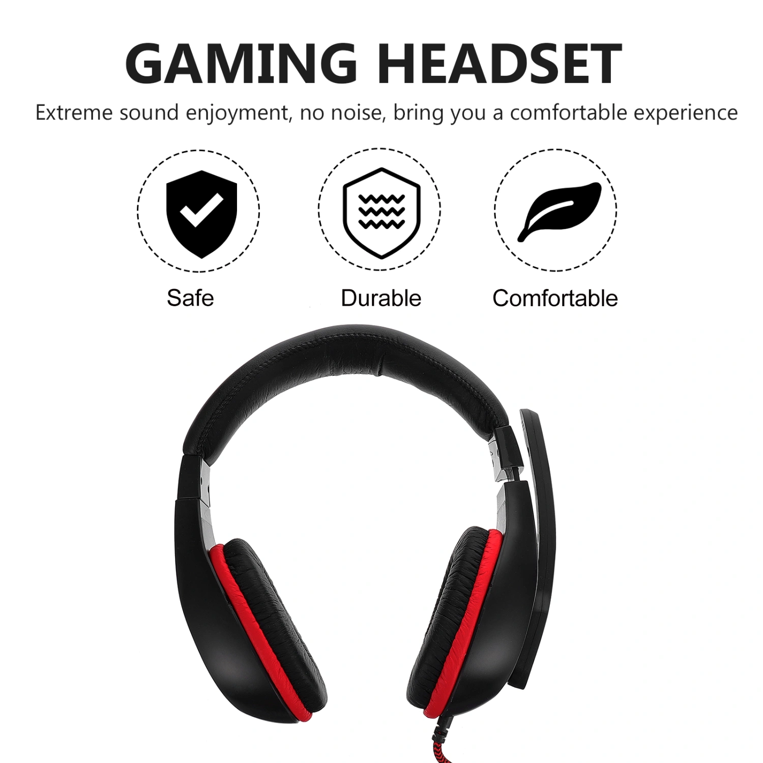 Gaming Headphone Over Ear Gaming Headset Wired Stereo Headset With Mic
