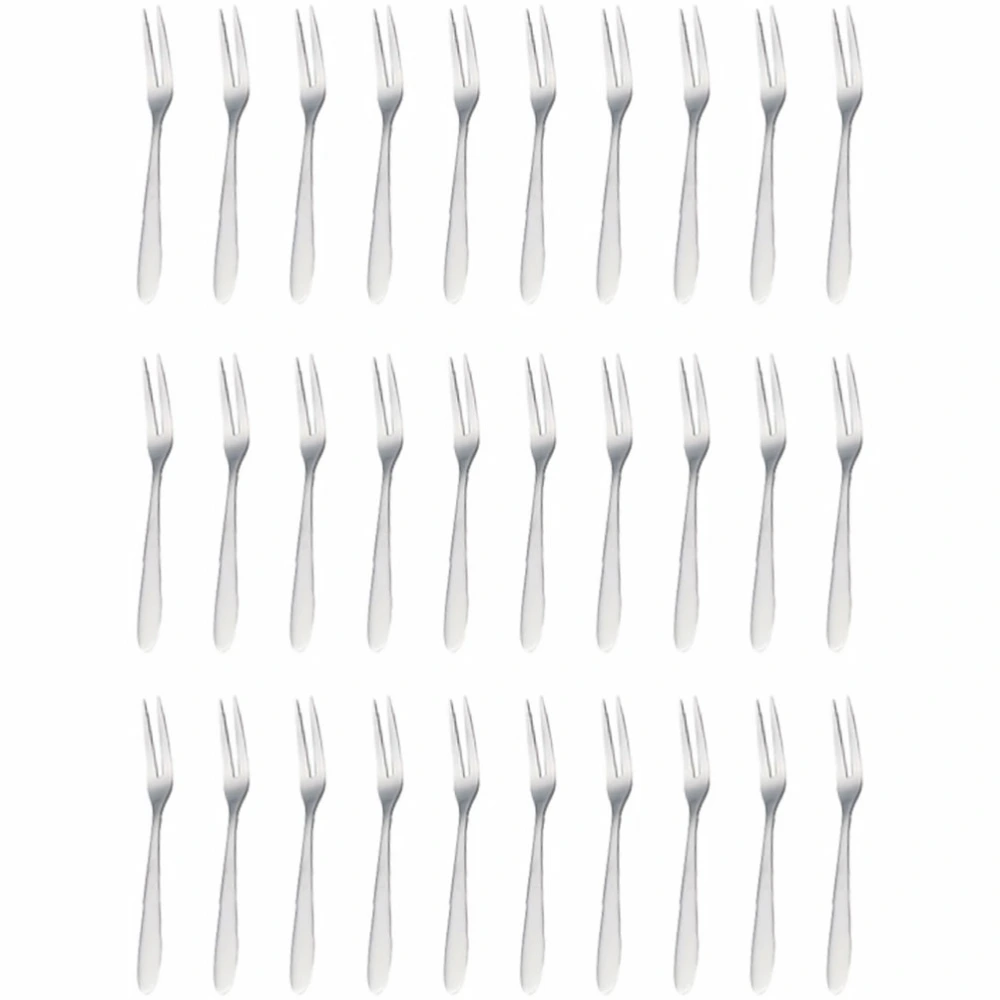 30 Pcs Stainless Steel Fruit Forks Durable Food Picks Restaurant Dessert Forks