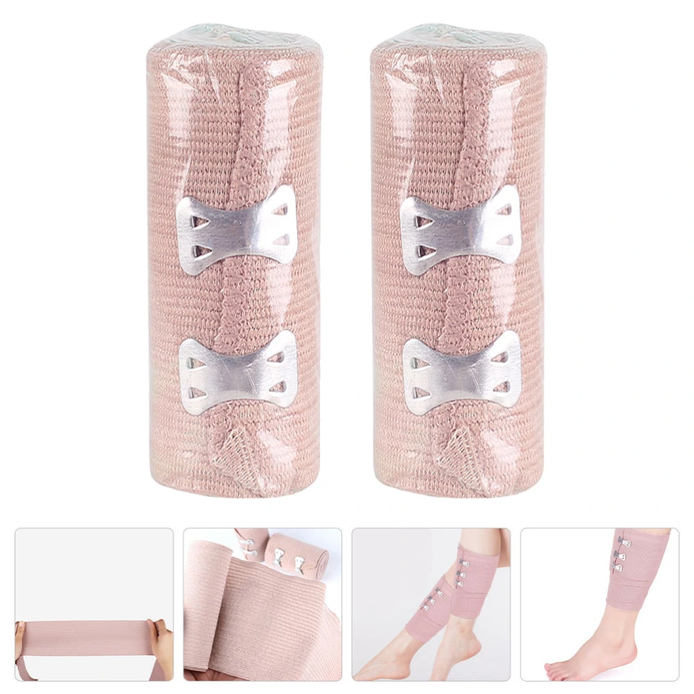 2Pcs Breathable Sports Guard Band Elastic Arm Leg Protector Wound Bandage Wrap