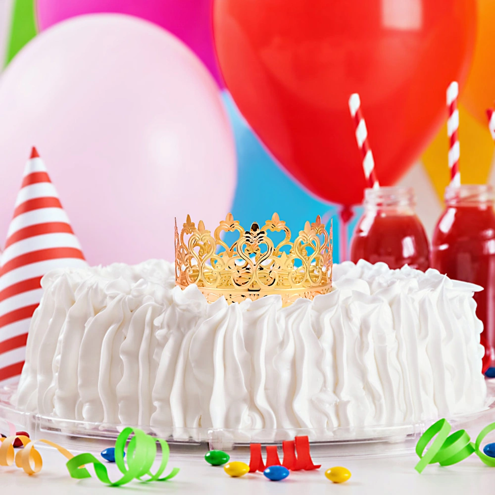 Decorative Cake Crown Children Crown Ornament Baking Cake Adornment Crown Birthday Cake Decoration