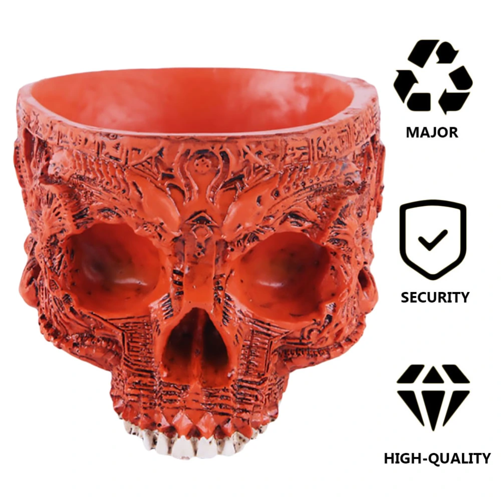 Resin Flower Pot Skull Planters for Succulents Flowerpot Vases Craft Ornaments