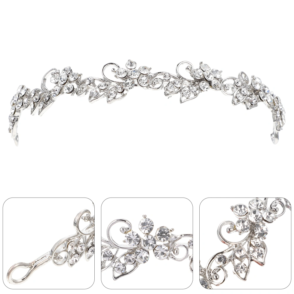 1pc Chic Bridal Headband Crown Wedding Bridal Headwear Headpiece Hair Accessory